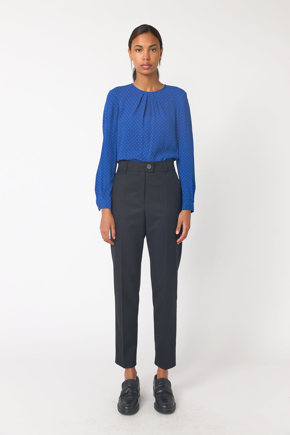 Twill cigarette pant