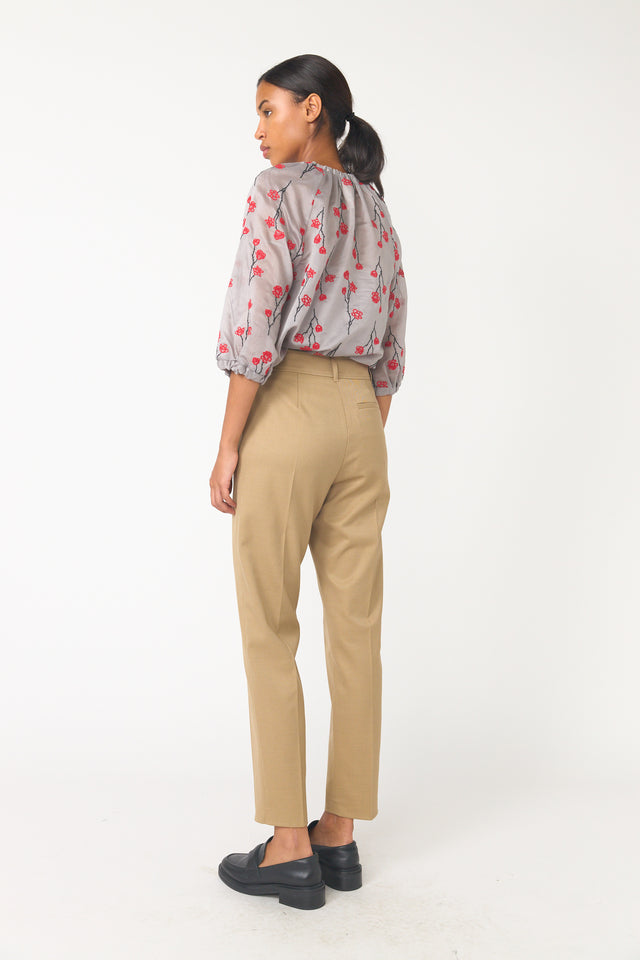 Twill cigarette pant