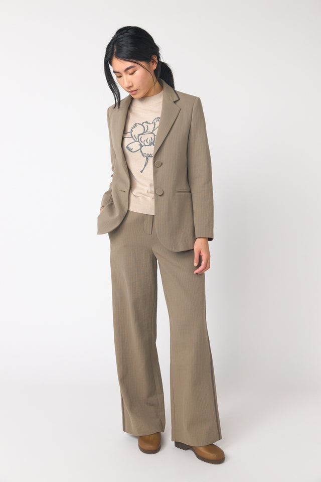 Twin striped blazer