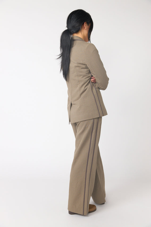 Twin striped blazer