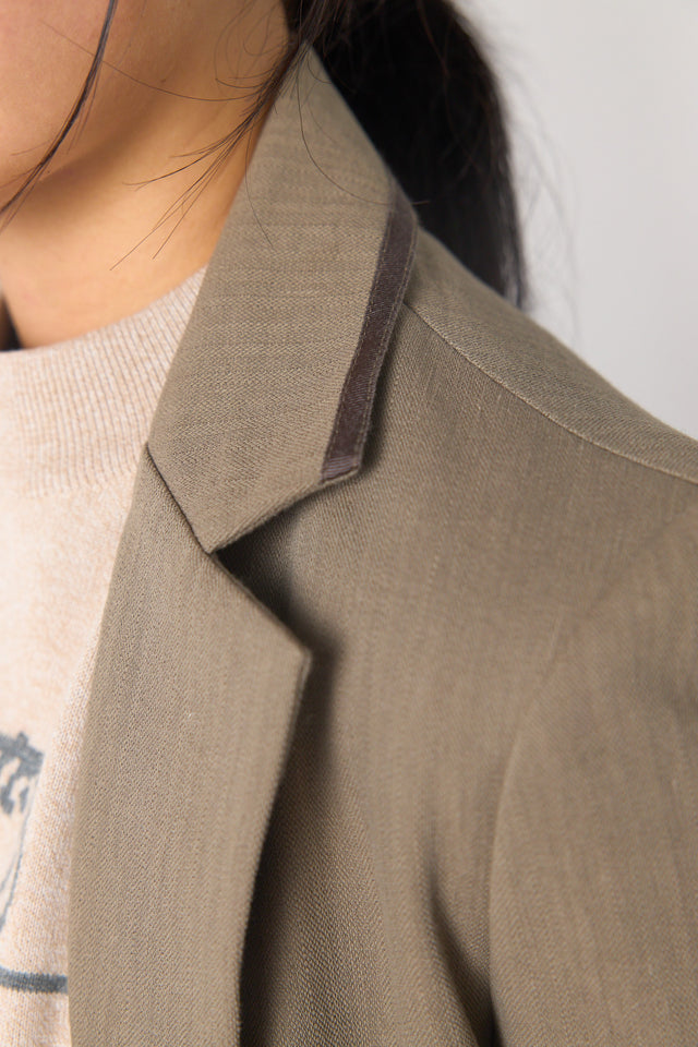 Twin striped blazer
