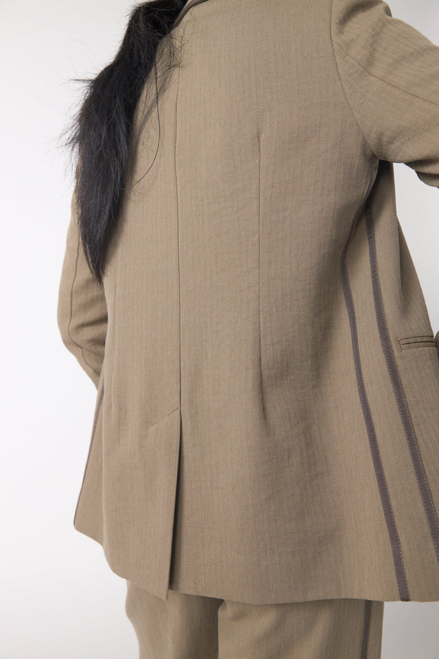 Twin striped blazer