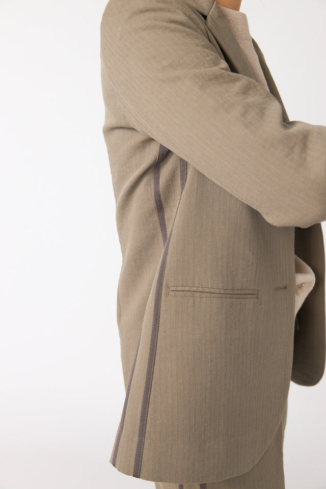 Twin striped blazer