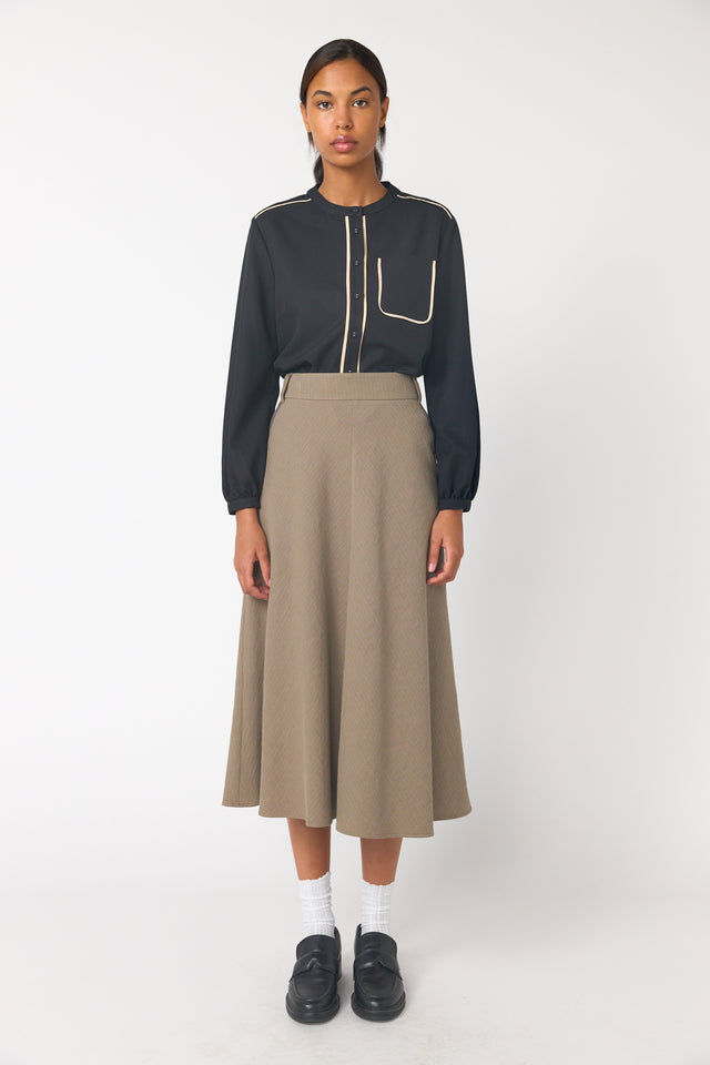 Twin striped skirt