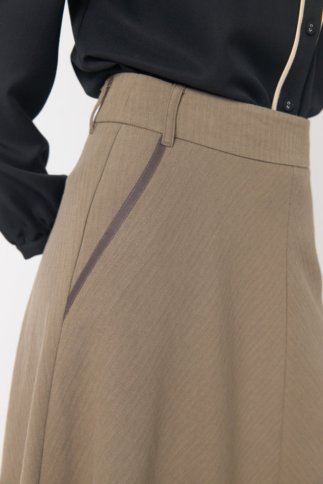 Twin striped skirt