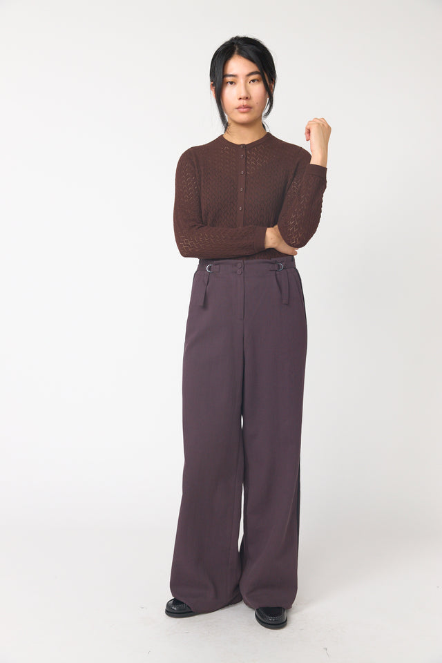 Twin striped trouser