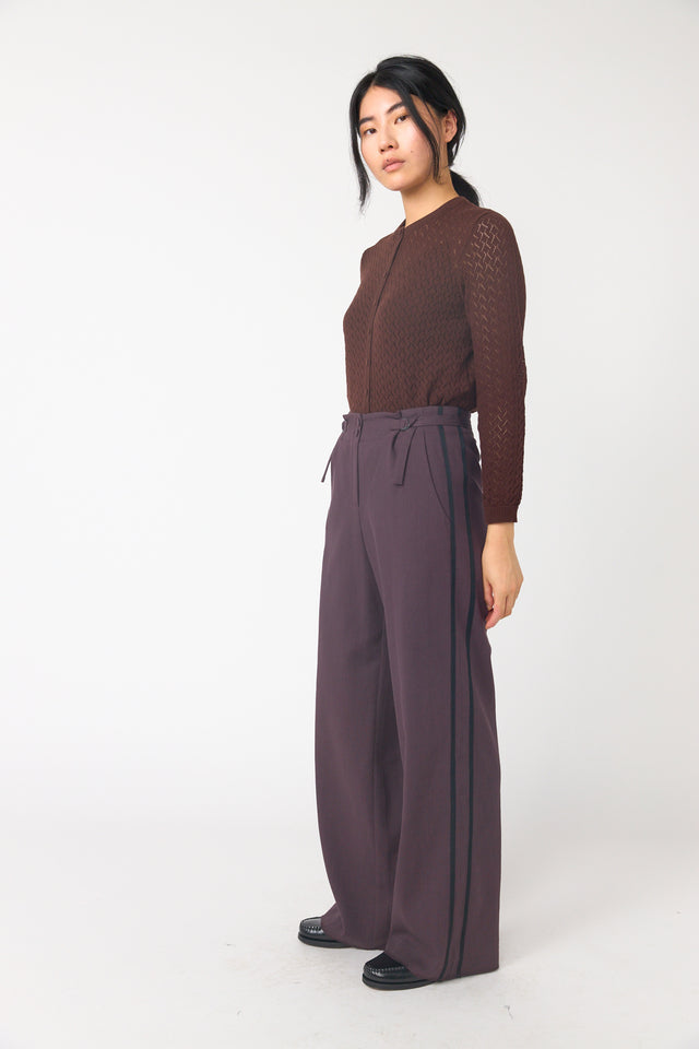 Twin striped trouser