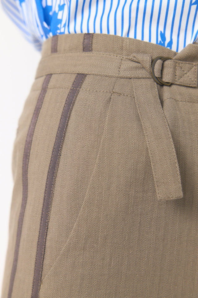 Twin striped trouser