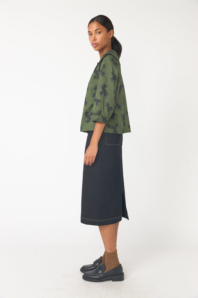Wallpaper smock top