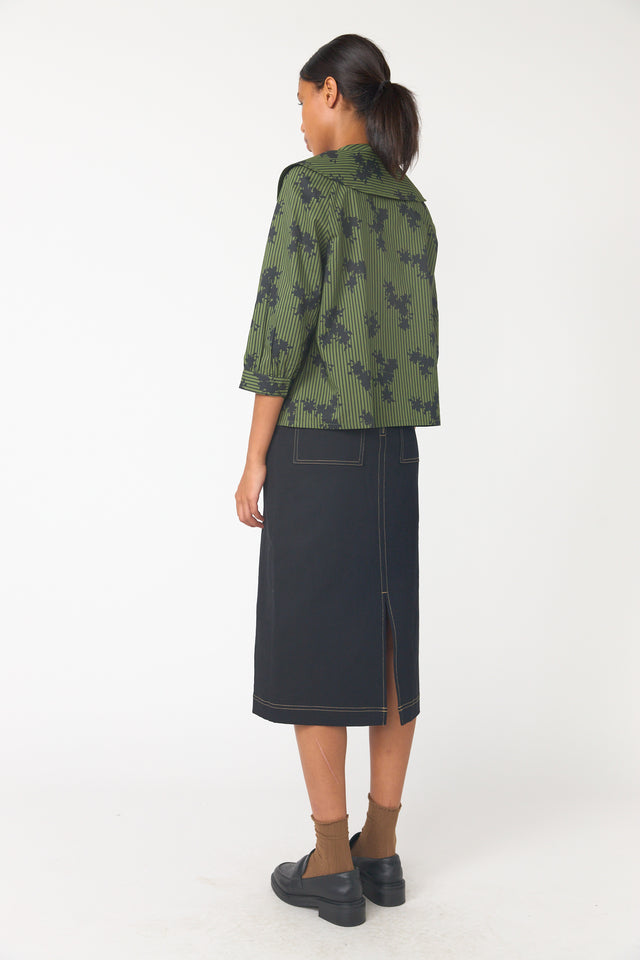 Wallpaper smock top